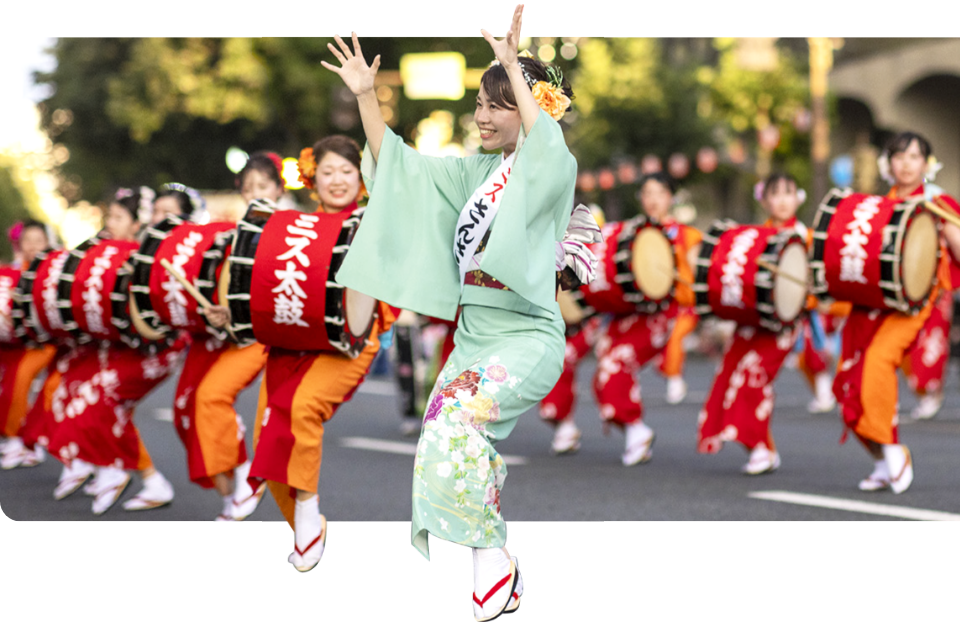 さんさ踊り ミス太鼓