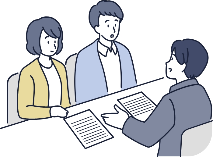 経営の相談をする人のイラスト